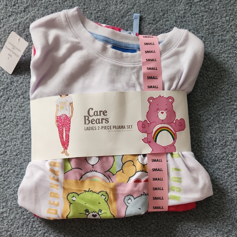 Care Bears White and Pink Pajama Set